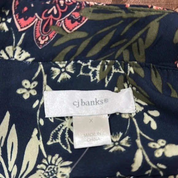 CJ Banks Floral Jacket Side Zipper Lightweight - Picture 9 of 10